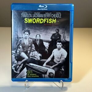 Swordfish Blu Ray Disc John‎ Travolta Halle Berry Hugh Jackman Movie Film
